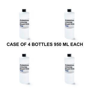 Potassium Chloride Eluant, KO3, case of 4 (950 mL/bottle