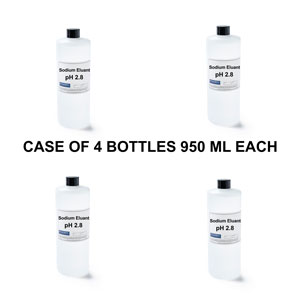 Sodium Eluant, pH 2.80, case of 4 (950 mL/bottle)